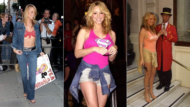 Illustration for article titled A Brief Celebration of Mariah Carey's Early Aughts Style During the Glitter Promotional Era